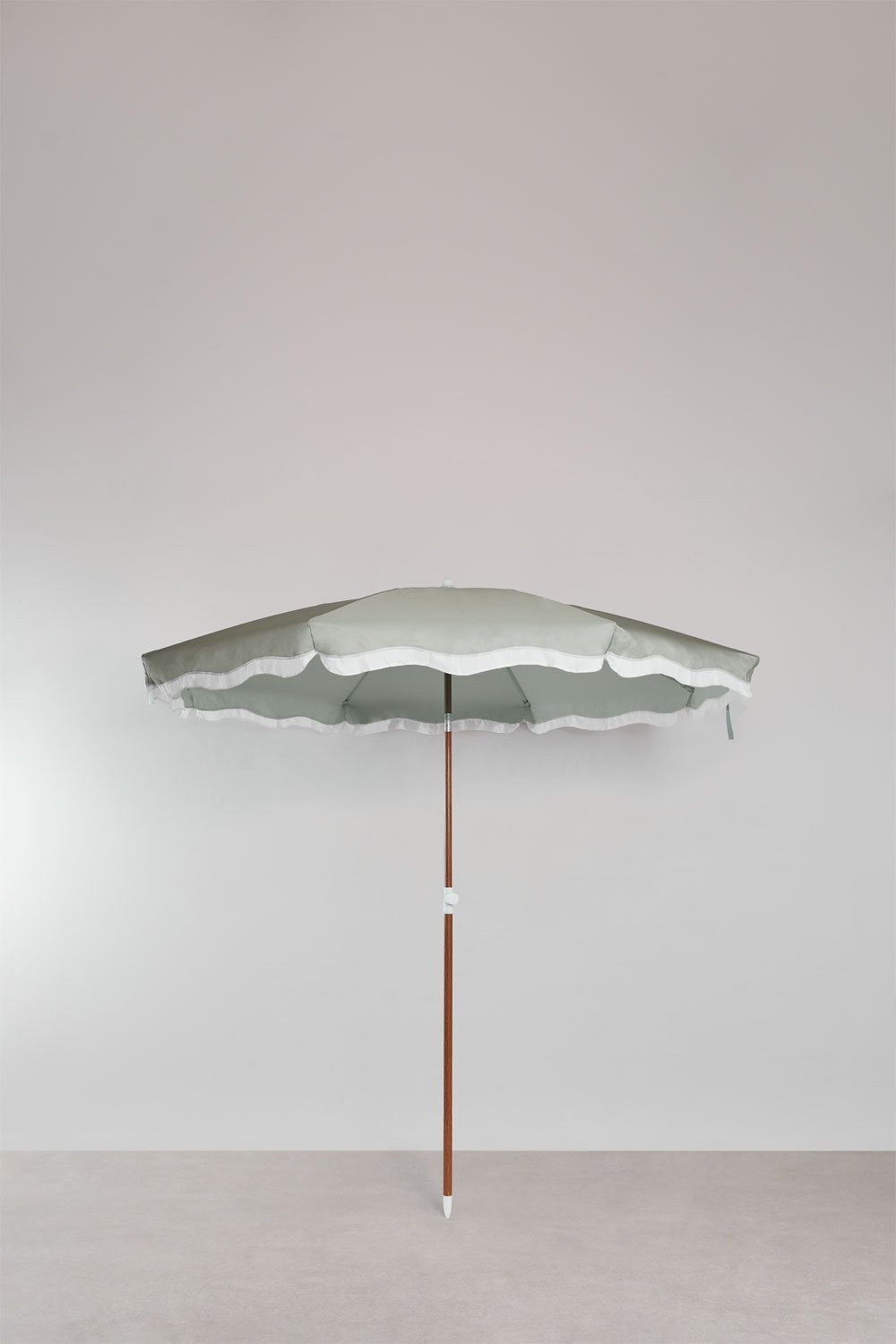 Parasol Ø230 cm in fabric and aluminum Jarko, gallery image 2