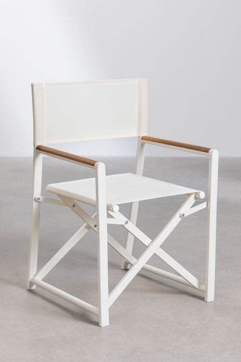 Jordana Folding Director's Chair - Gardenia White