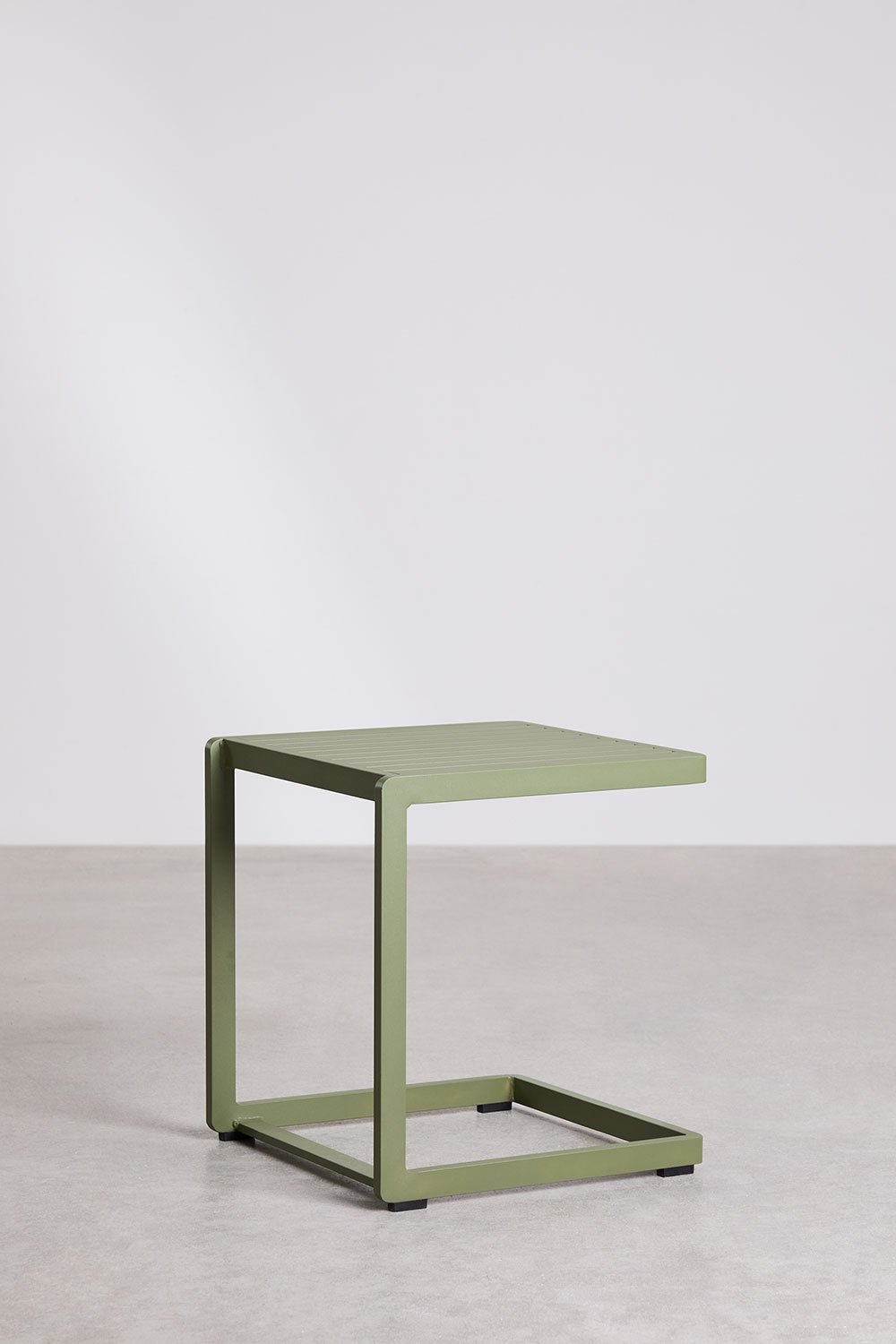 Square Garden Side Table 40x40 cm in Aluminum Dulem, gallery image 2