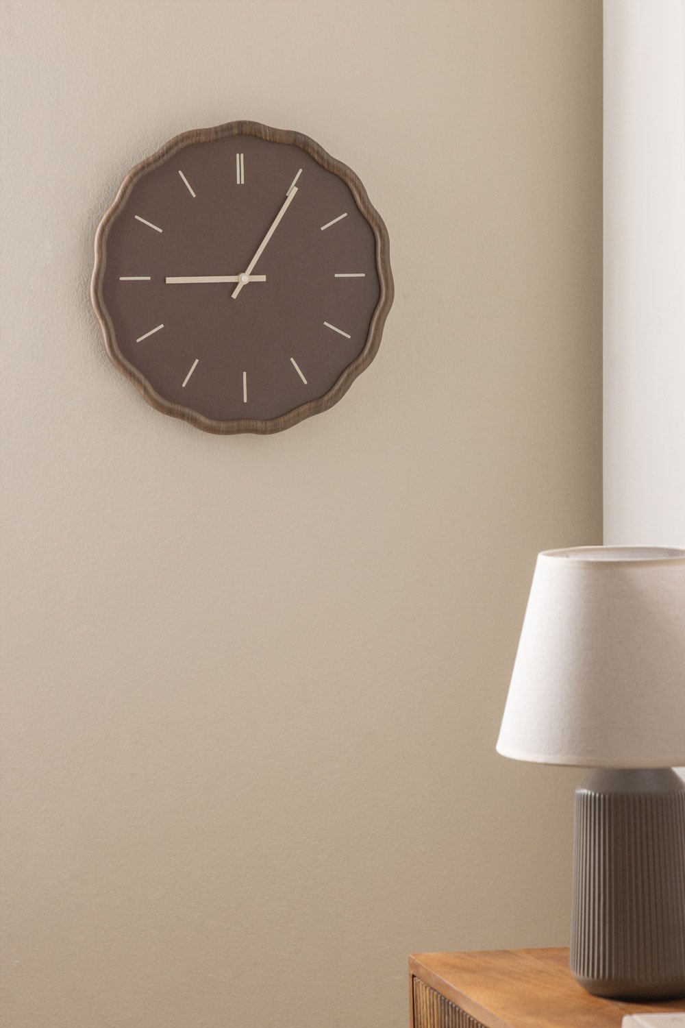 Wall clock in MDF Ø35 cm Tovarx, gallery image 1