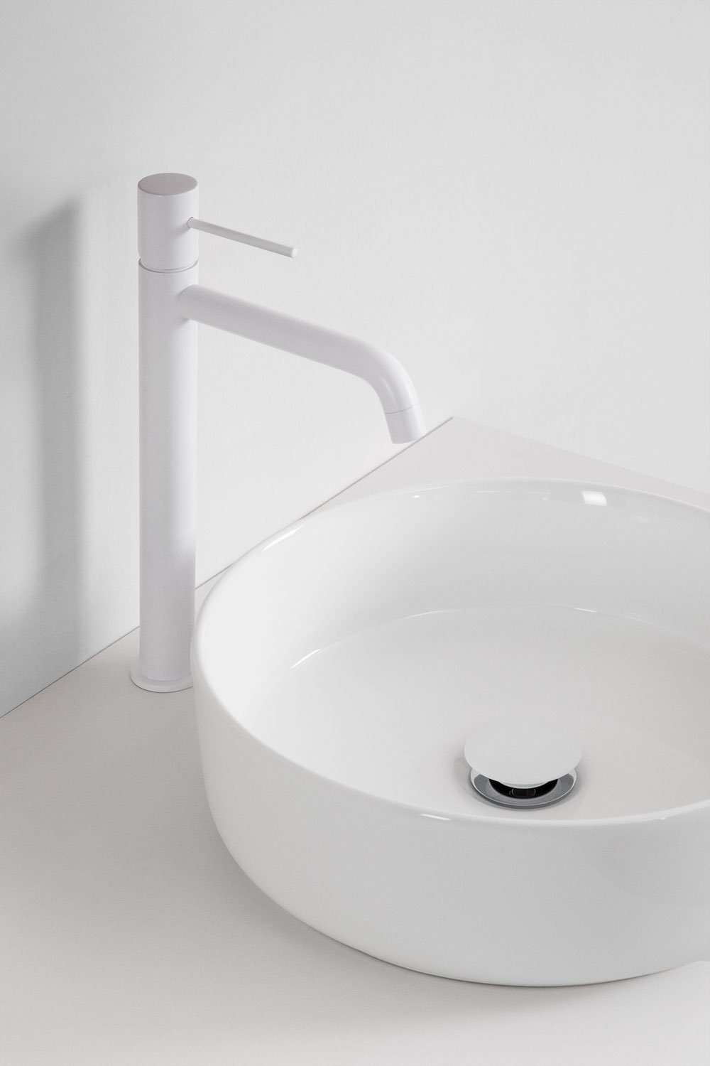 Tedrik suspended bathroom furniture set in ash wood, gallery image 4