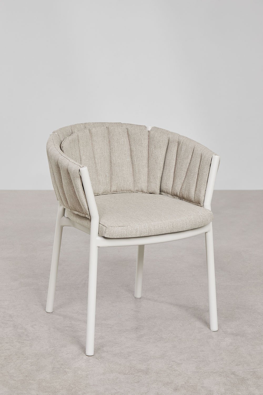 Garden chair with armrests in aluminum and fabric Roderise, gallery image 1