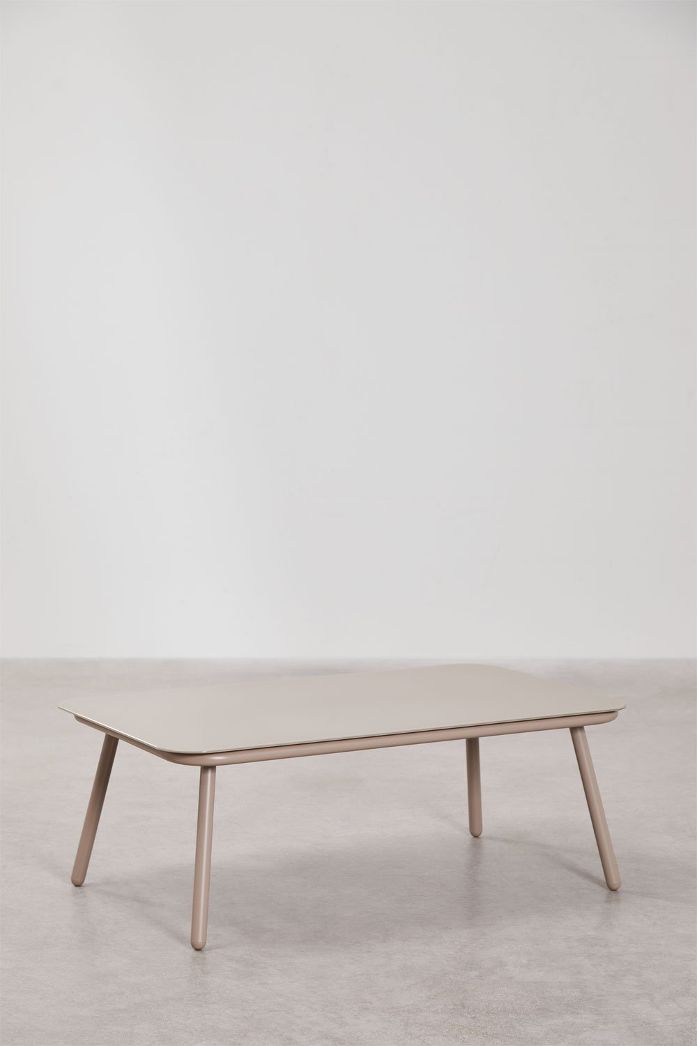 Garden set with 2-seater sofa, 2 armchairs and coffee tables in aluminium and braided rope Arhiza, gallery image 11