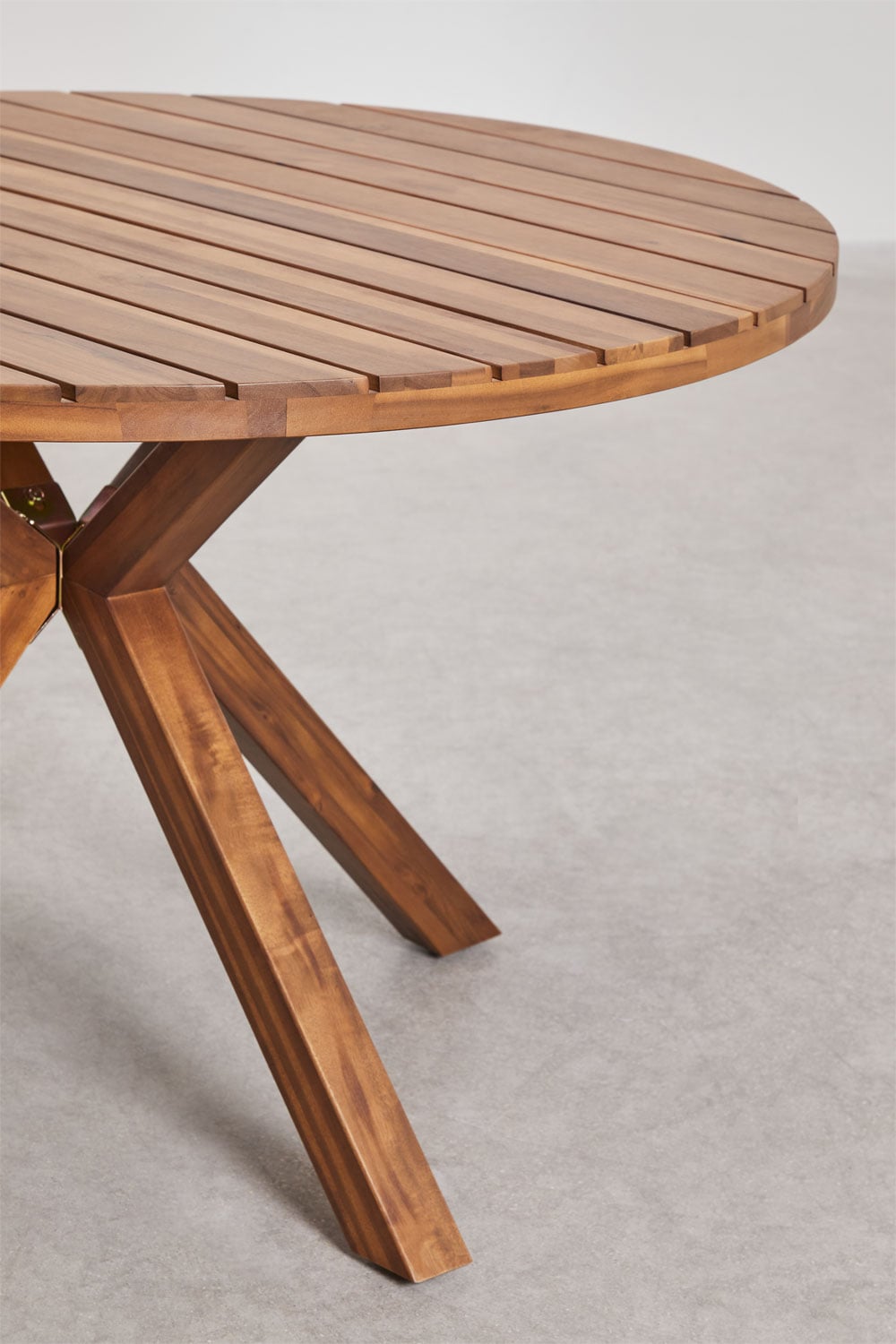 Naele round wooden garden table, gallery image 4