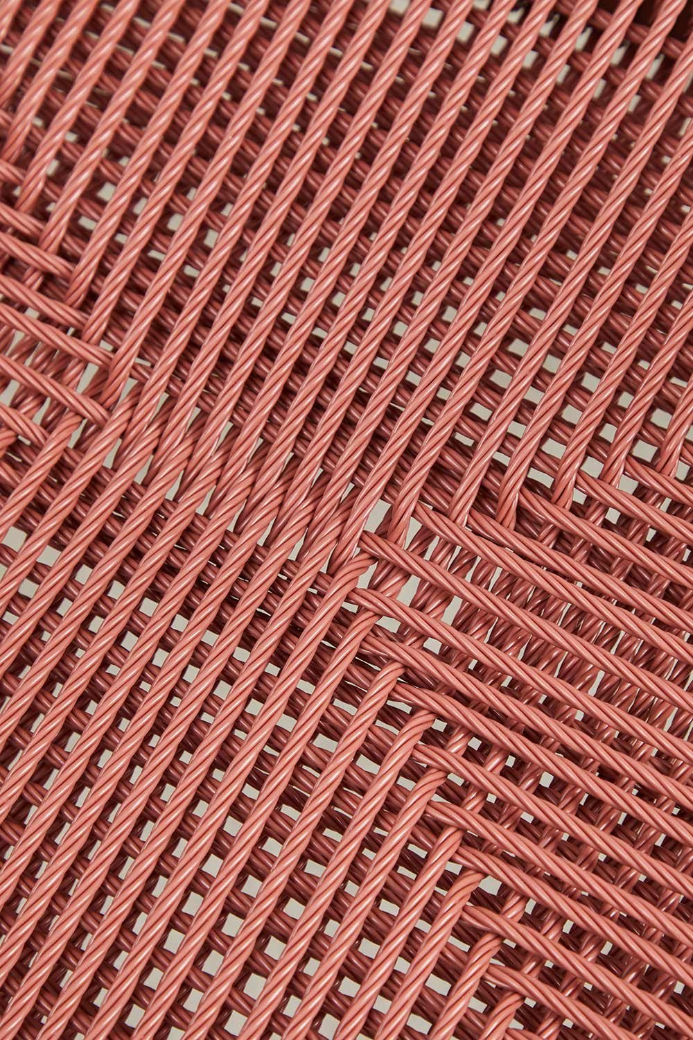 Stackable dining chair with armrests in aluminium and synthetic rattan Amatria, gallery image 7