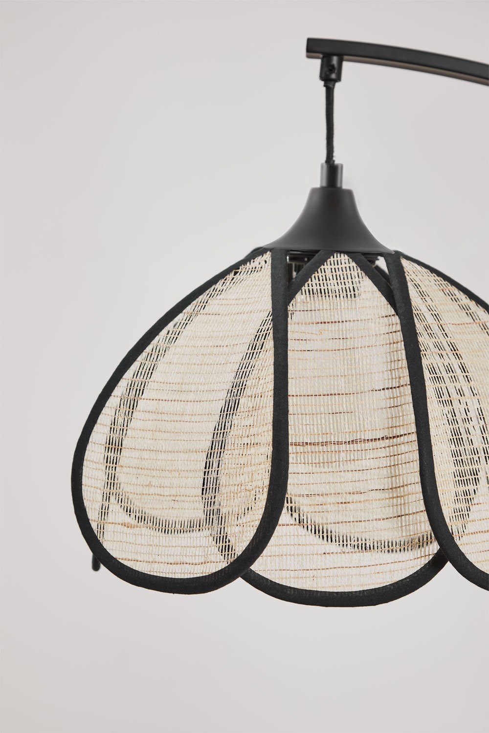 Vidson iron and linen floor lamp, gallery image 4