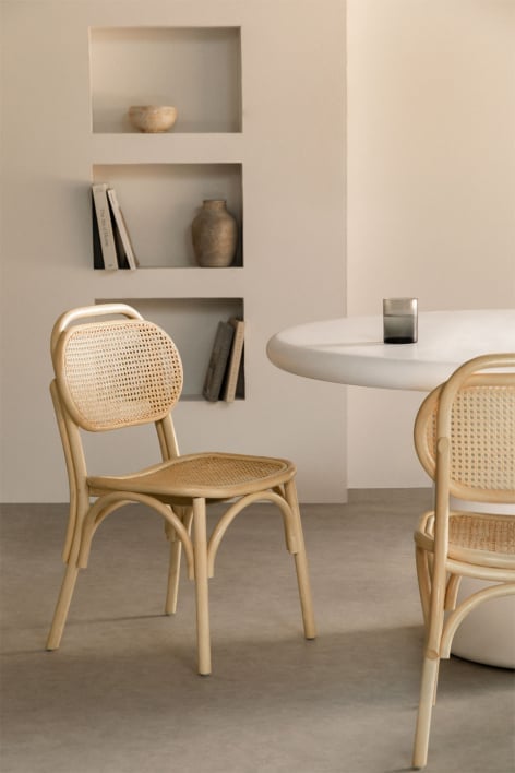 California rattan dining chair - NATURAL