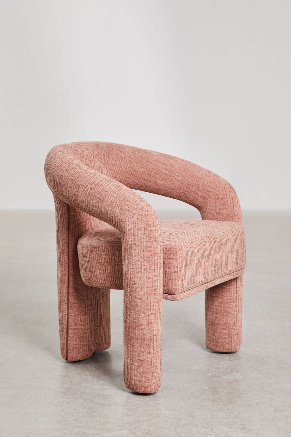 Set of 4 Greca upholstered dining chairs, gallery image 3