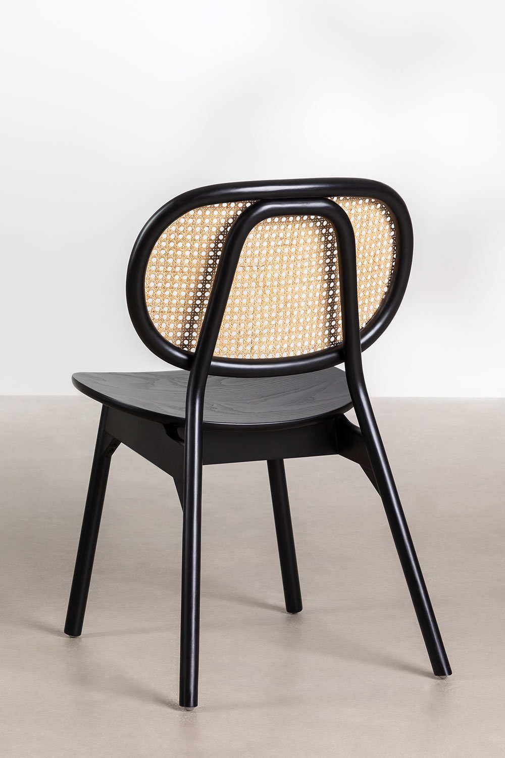 Pack of 2 dining chairs in Afri beech wood, gallery image 3