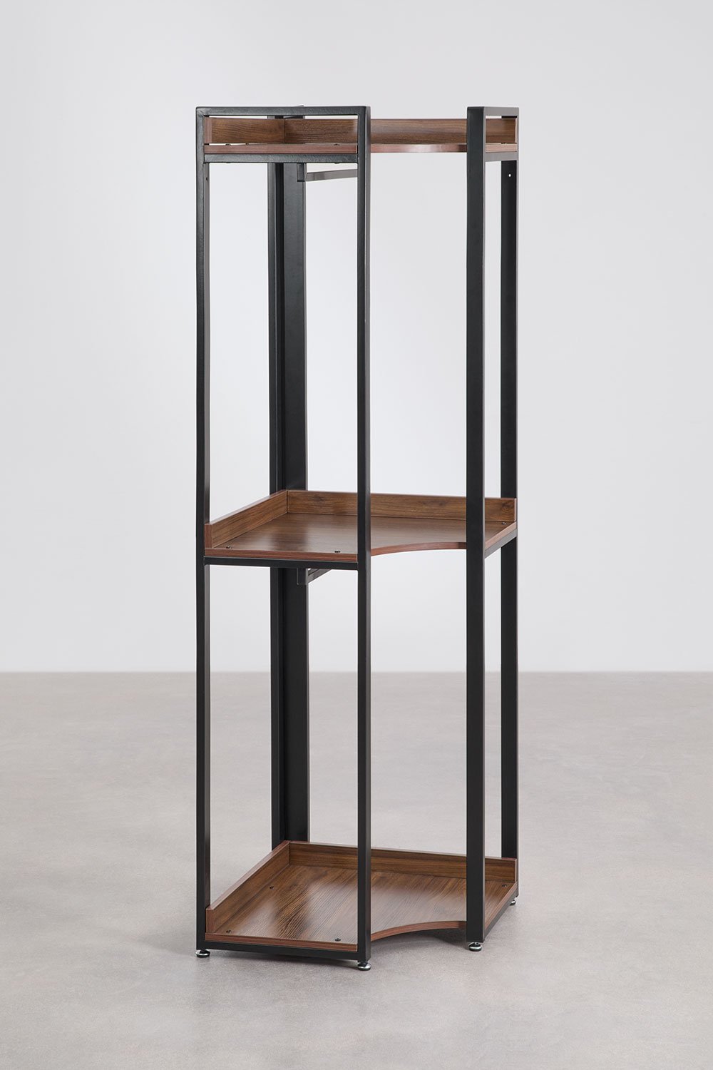 Ariaster open corner wardrobe in steel and MDF, gallery image 3