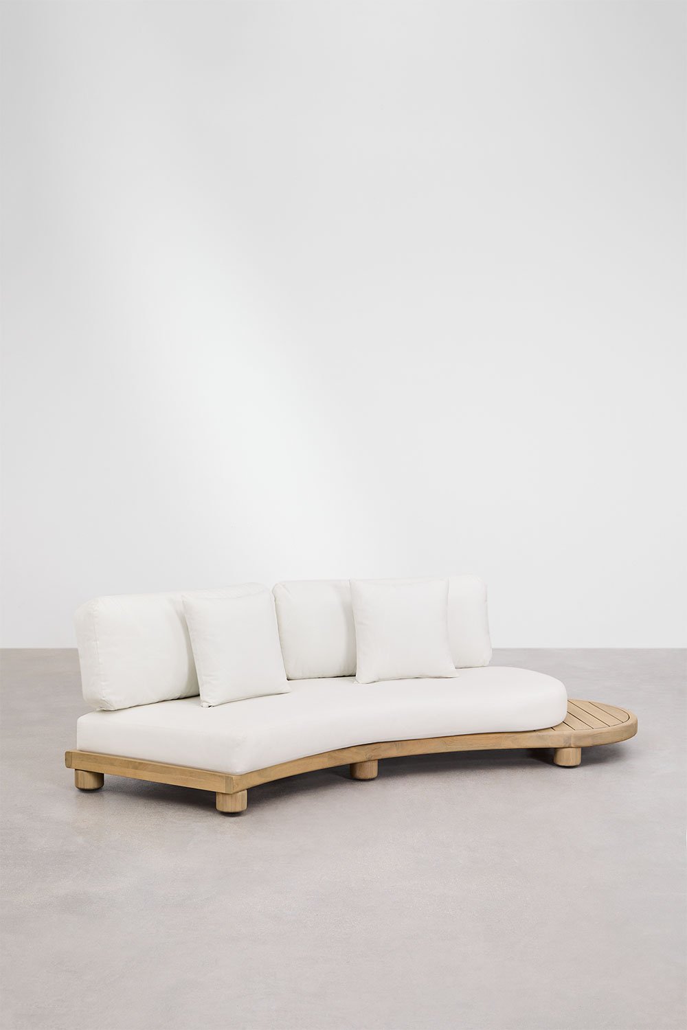 Jerome 2-seater garden sofa in acacia wood, gallery image 1