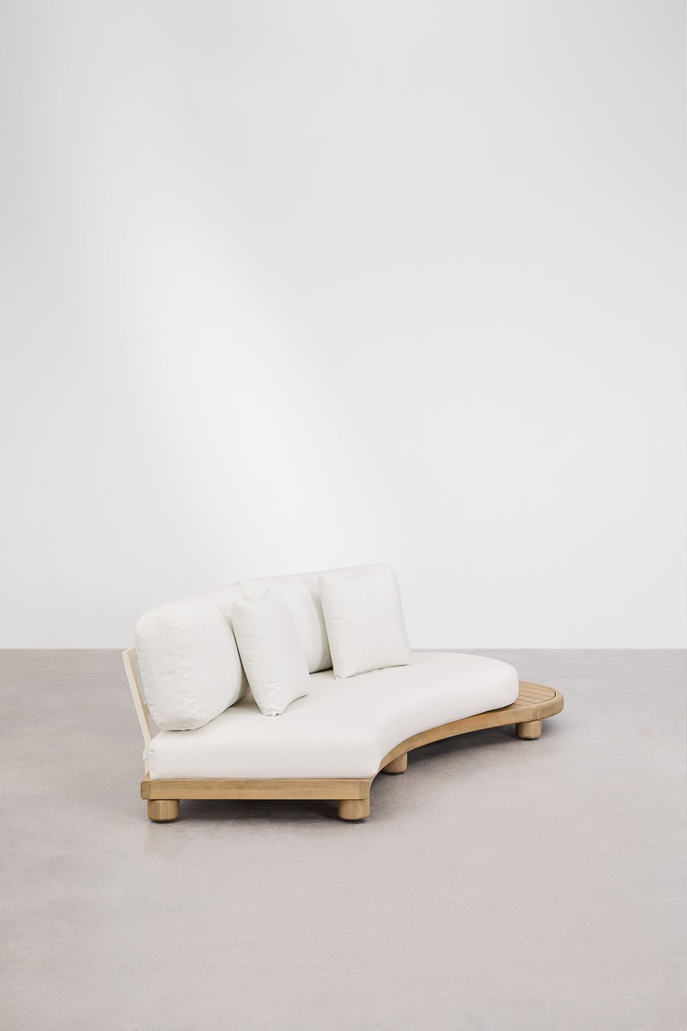 2-seater right sofa in acacia wood Jerome, gallery image 2