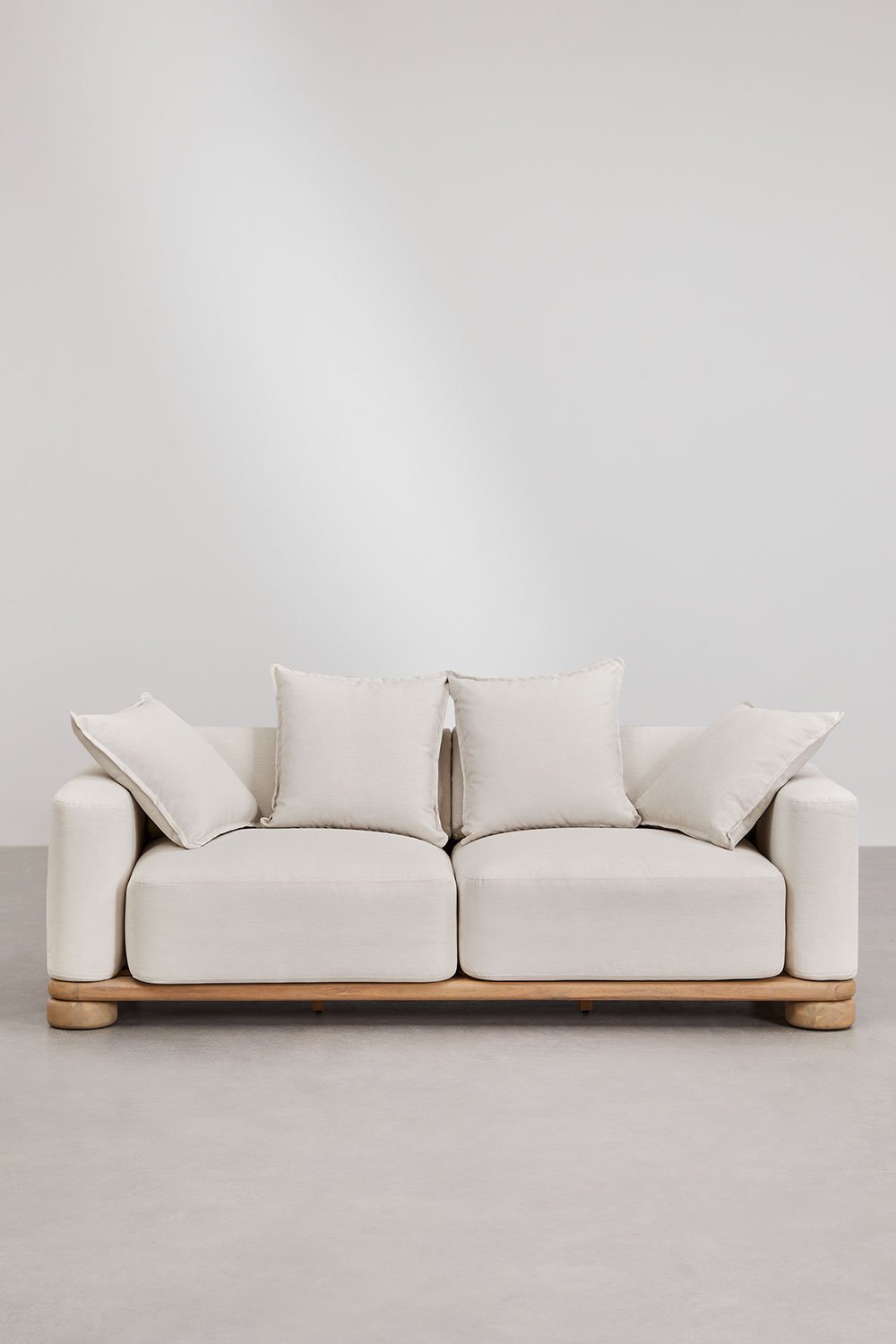 Ioanis 2-seater garden sofa in acacia wood, gallery image 5