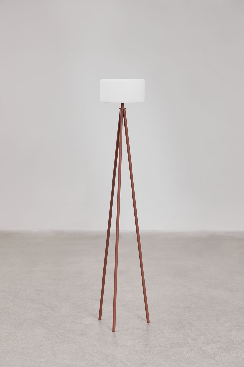 Wireless LED floor lamp in steel Mezina, gallery image 1