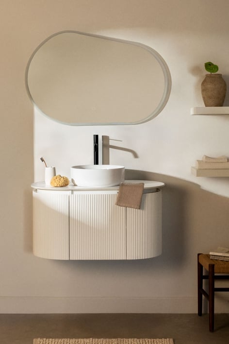 Carsone wooden bathroom furniture set - White