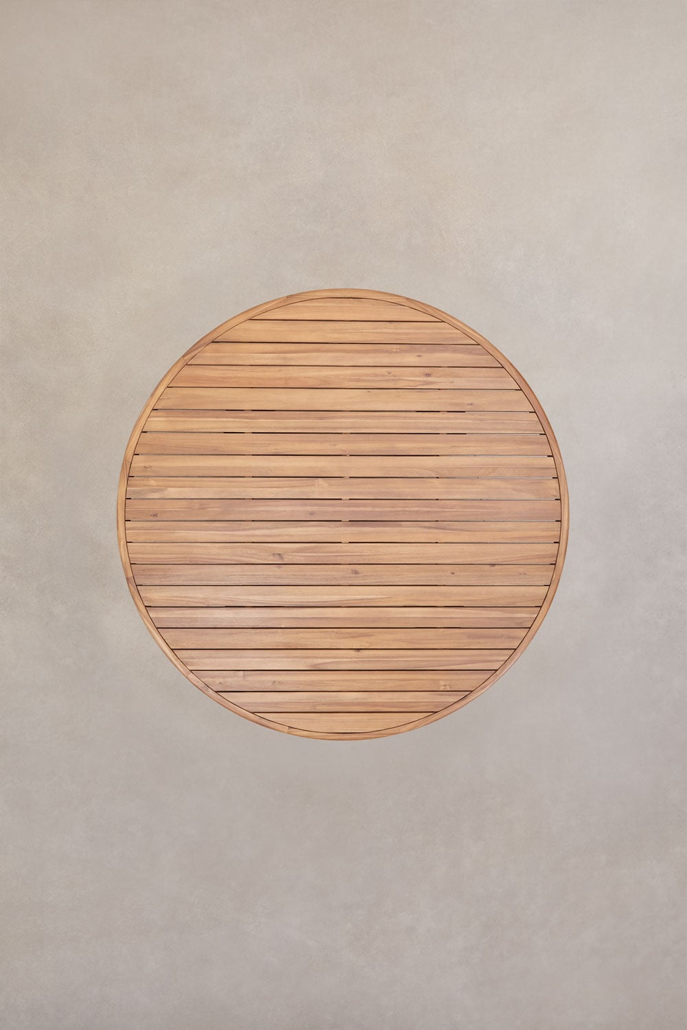 Round dining table in acacia wood Ginara, gallery image 5