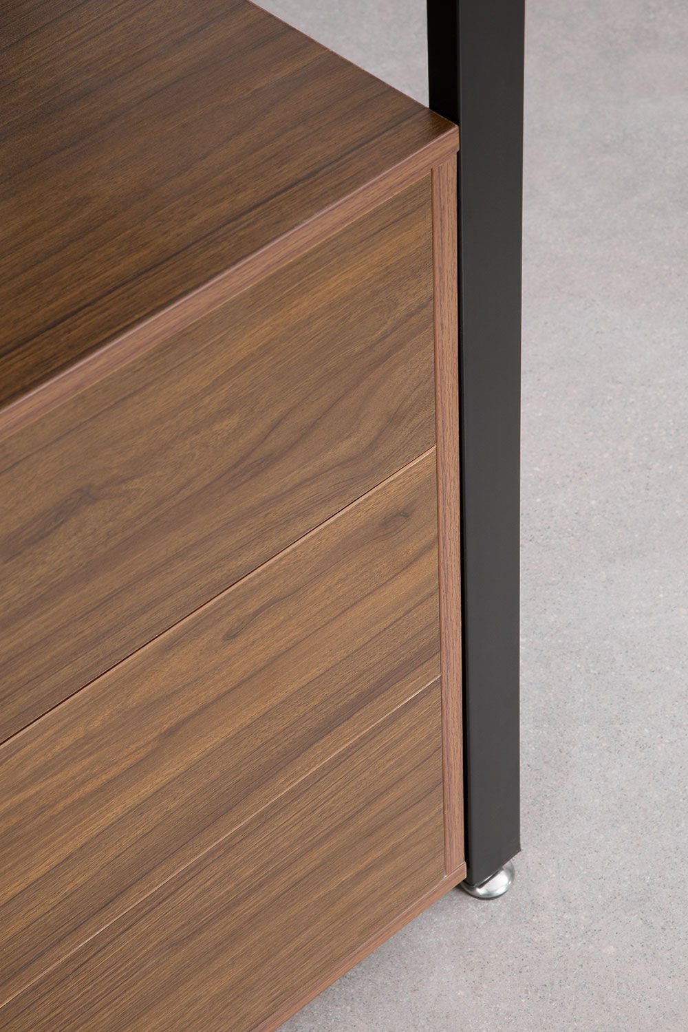 2-piece open modular wardrobe with drawers, steel shelving, and MDF Ariaster, gallery image 4