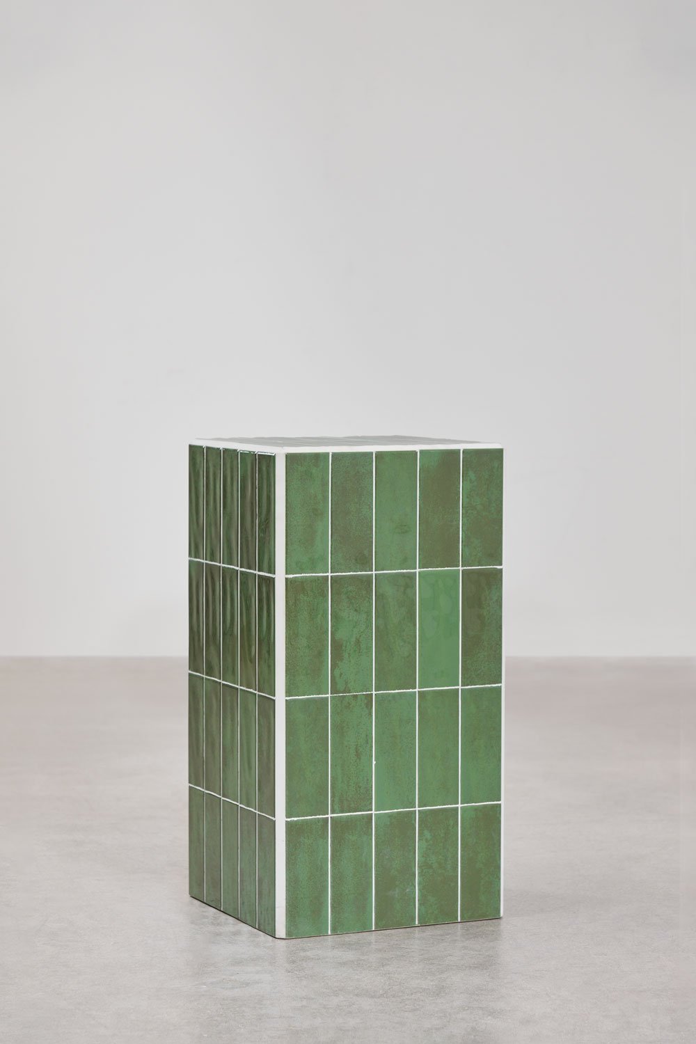 Square garden side table 30x30 cm in cement and Bongani tiles, gallery image 3