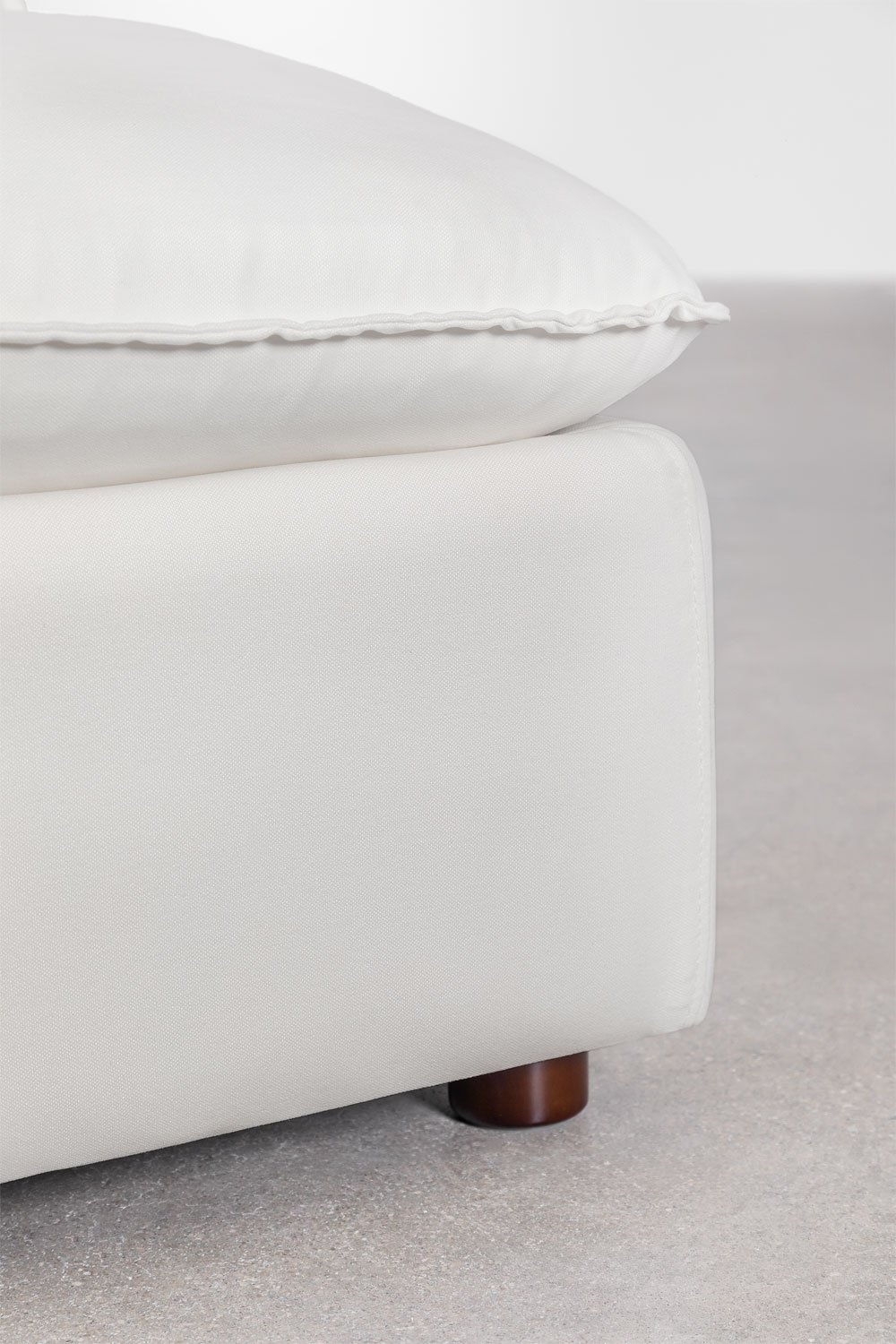 Estefan fabric and wood armchair, gallery image 5