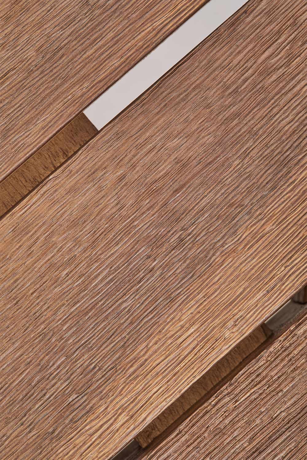 Rectangular dining table 200-260-320x75 cm extendable in Dubai acacia wood, gallery image 9