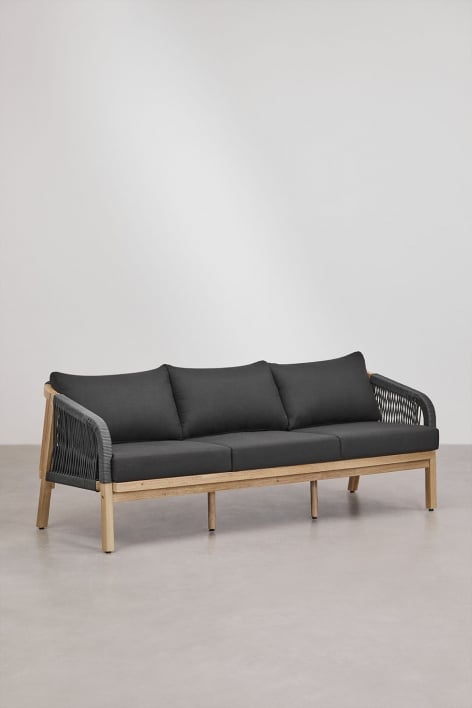 3-seater sofa in acacia wood Dubai