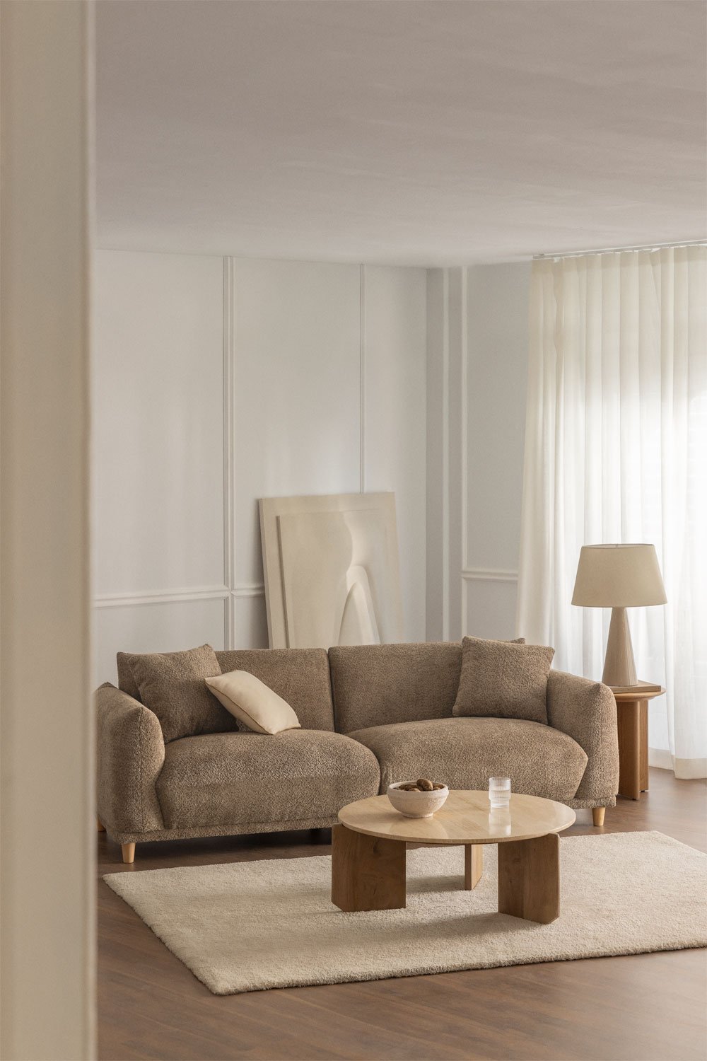 3-seater sofa in Eracli bouclé, gallery image 1