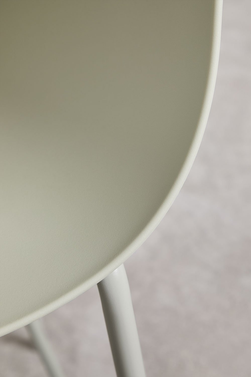 Pack of 2 high stools in polypropylene and steel Lynette, gallery image 7