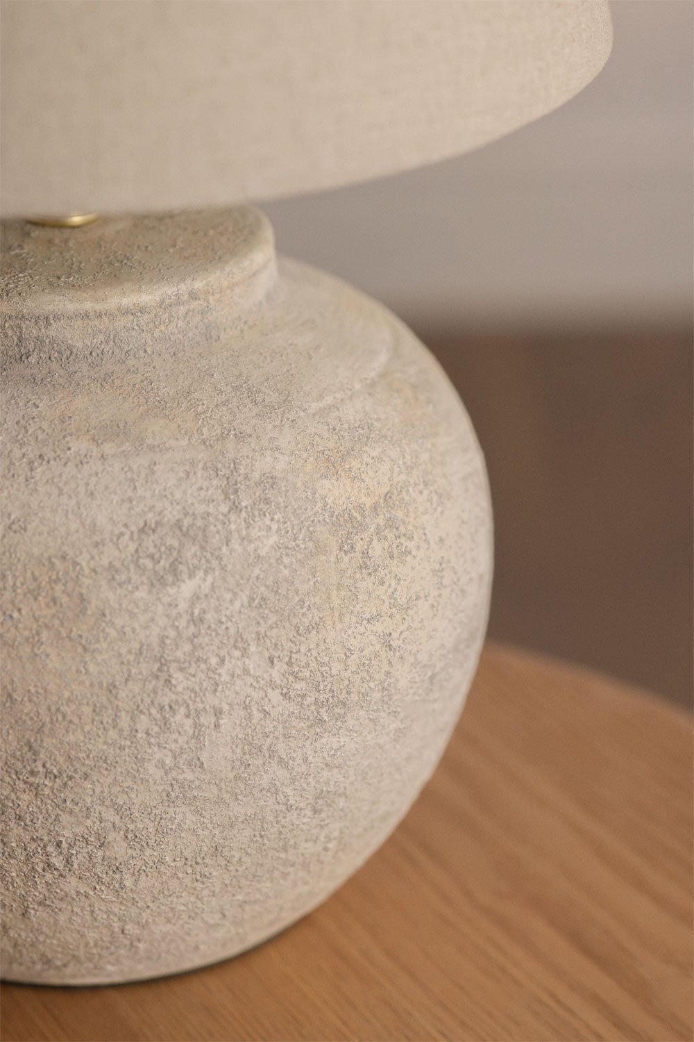 Kenaris ceramic and linen table lamp, gallery image 2