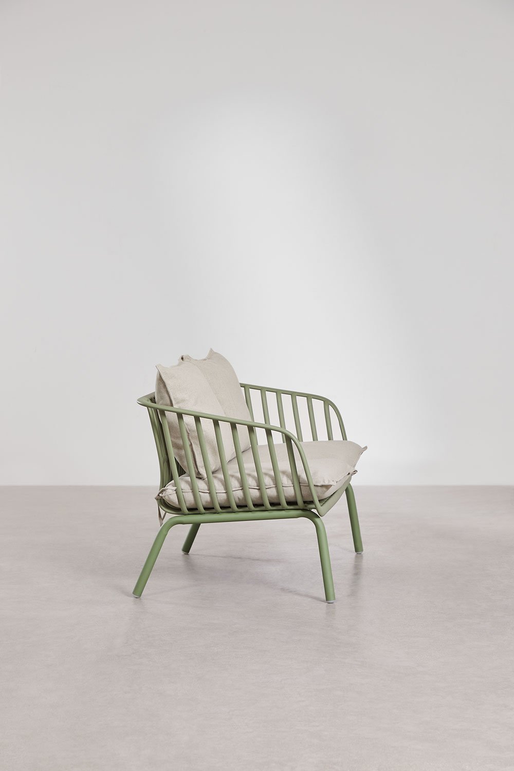 2-seater garden sofa in steel and polypropylene Aradina, gallery image 3