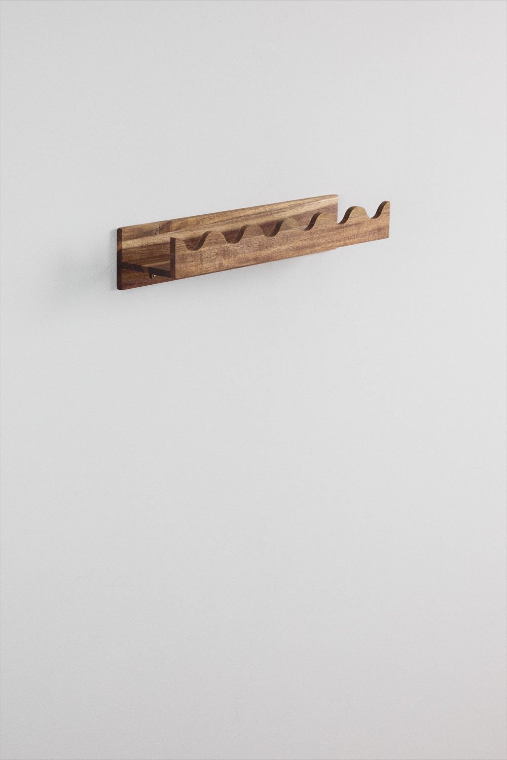 Acacia wood wall shelf Gaupen, gallery image 1