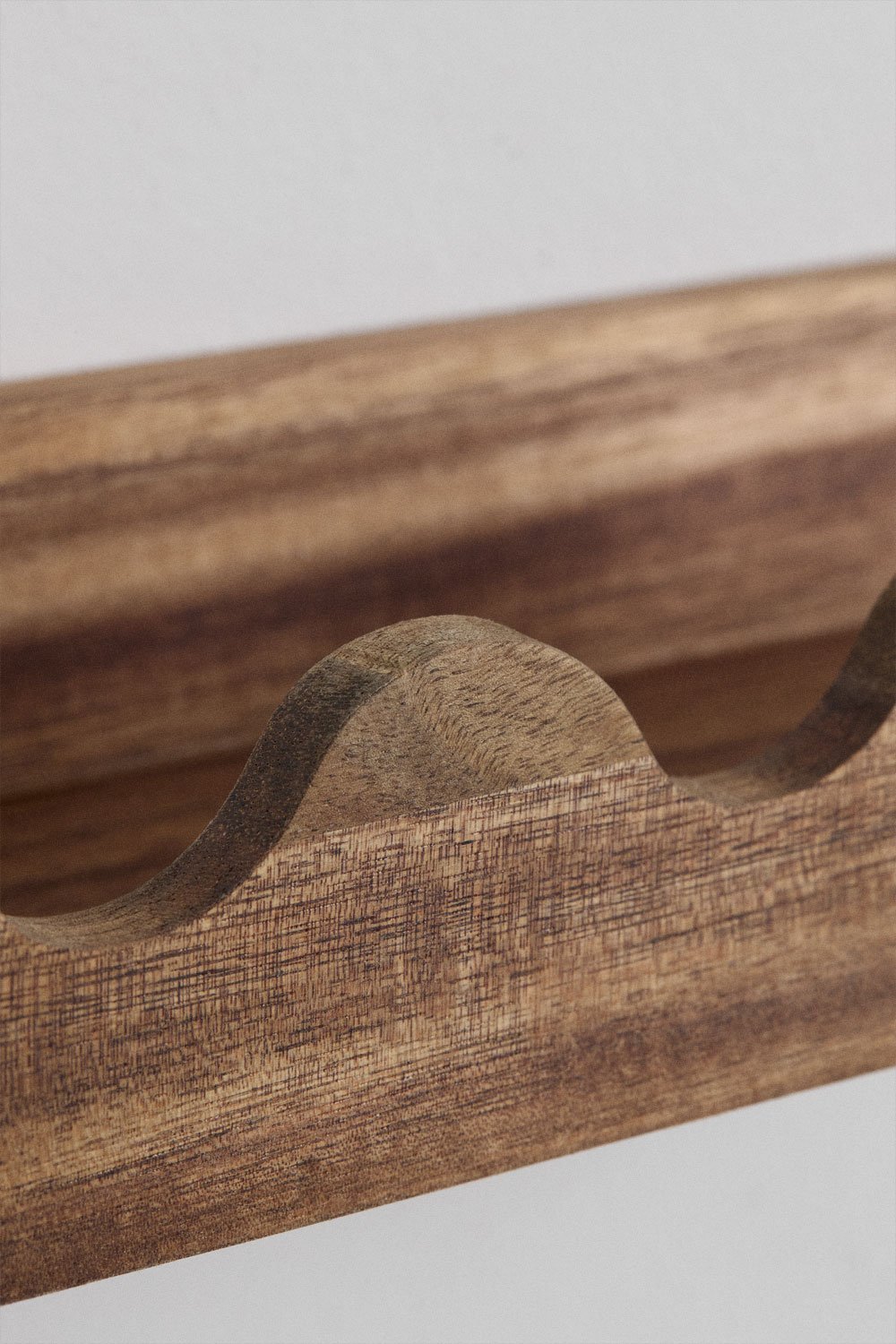 Wall shelf in Gaupen acacia wood, gallery image 4