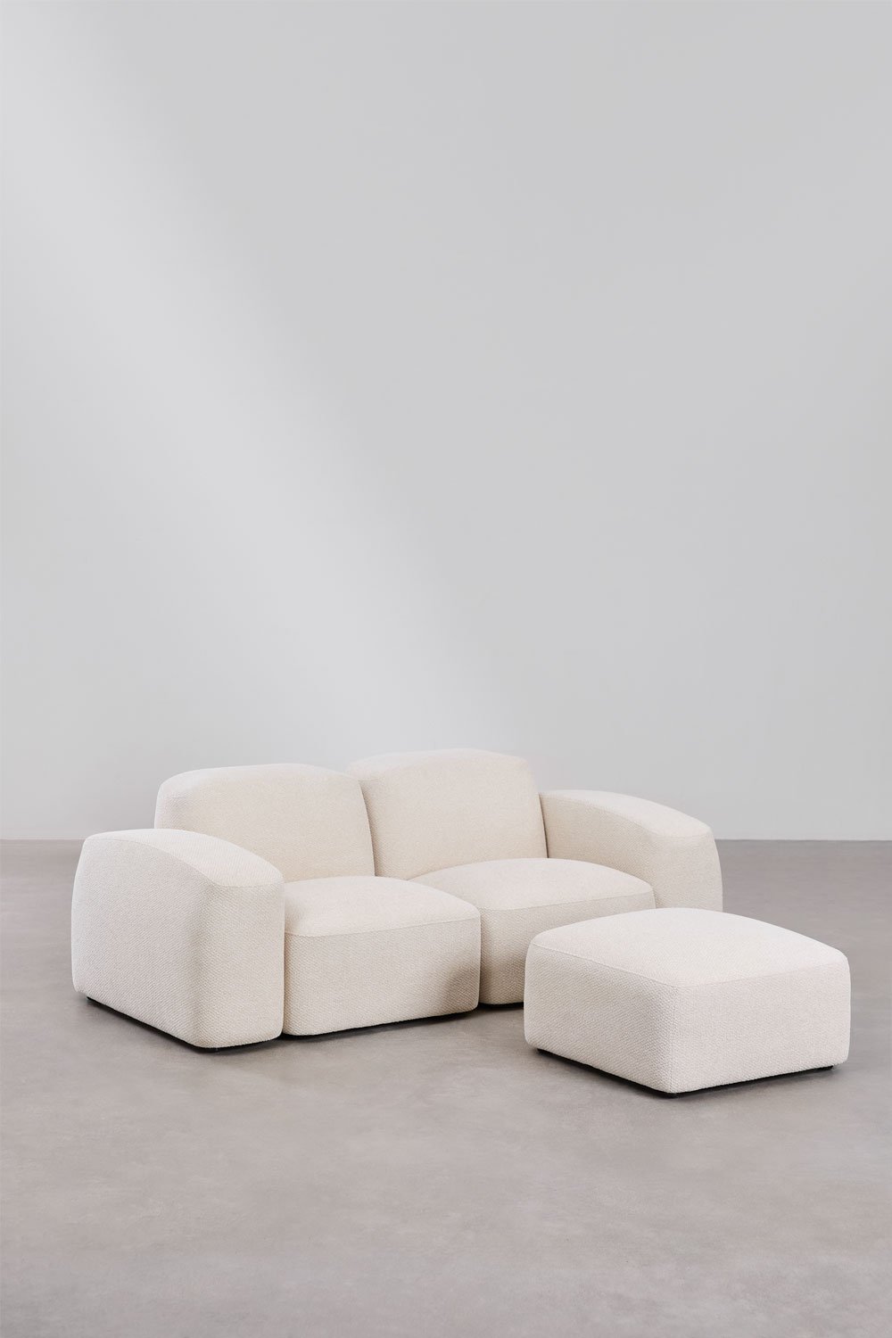Bastian 2-piece modular sofa and pouf, gallery image 3