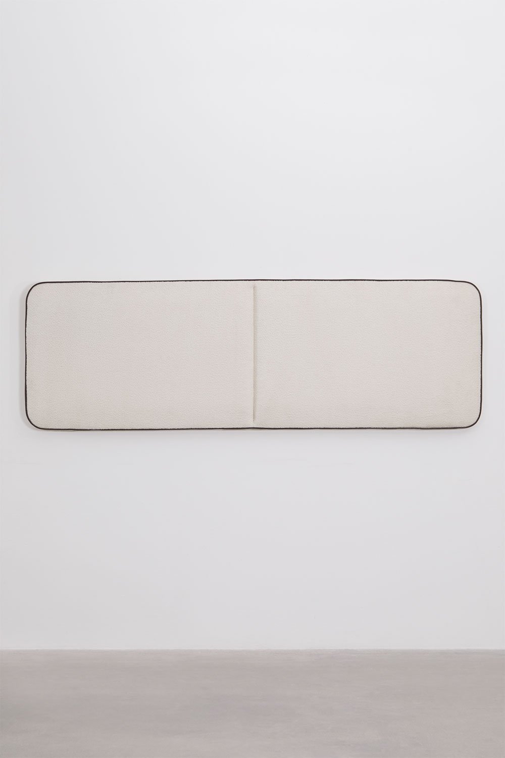 Off-White Chenille Headboard for 200cm bed Romeo, gallery image 1