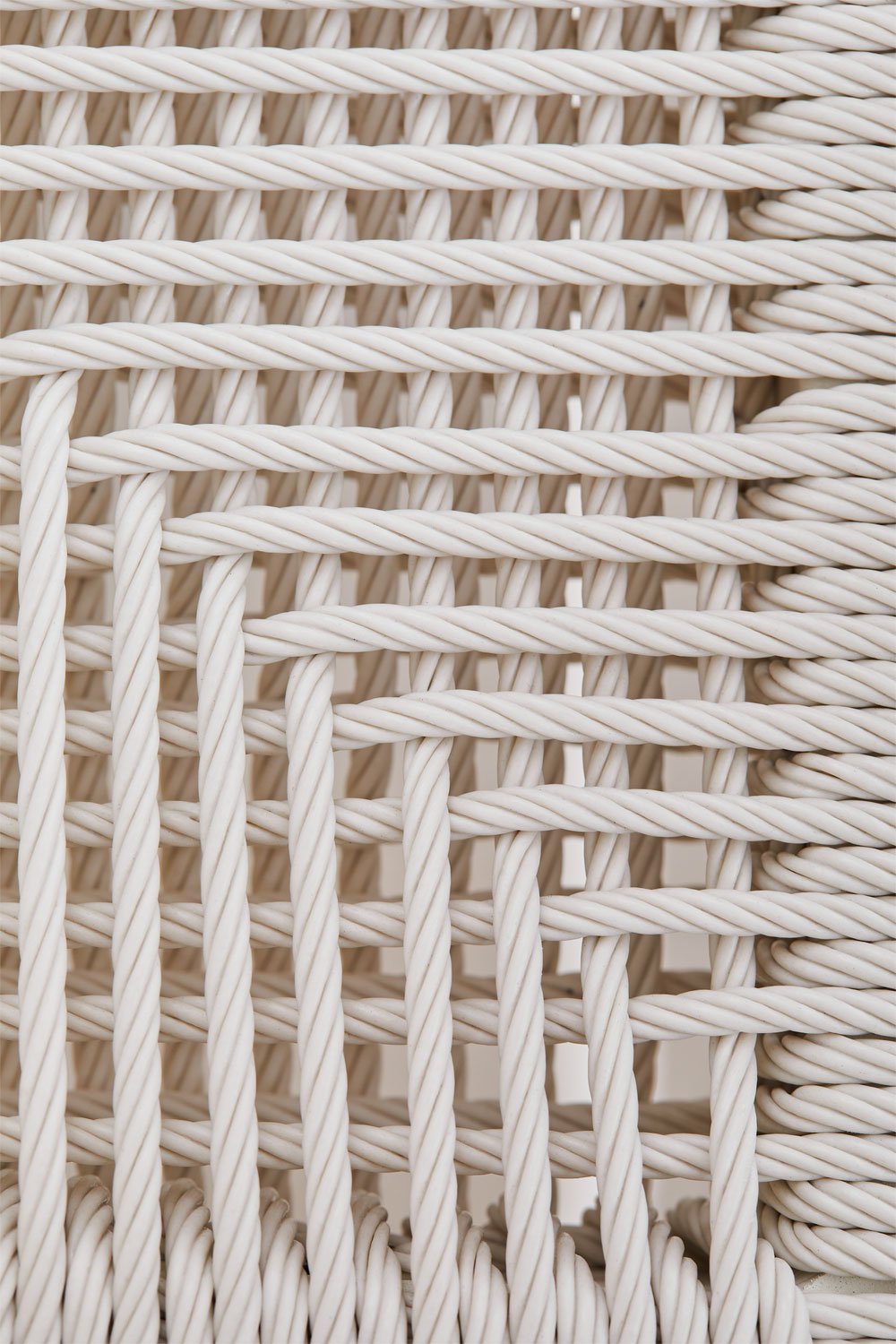 Pack of 2 high stools in aluminium and braided rope Amatria, gallery image 6