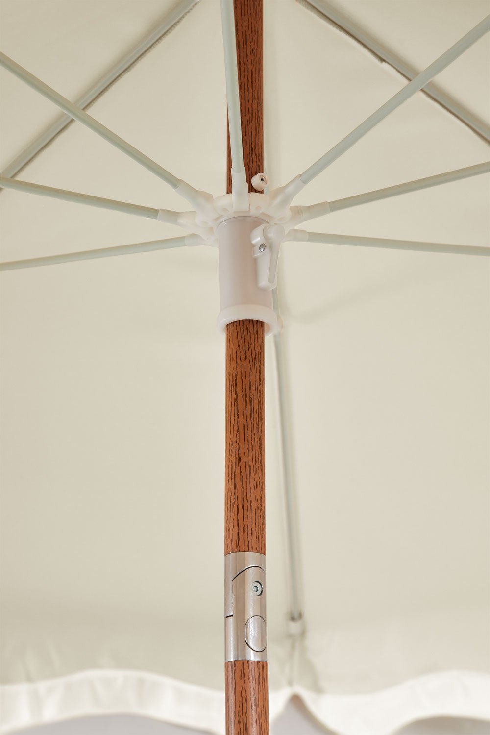 Jarko parasol Ø230 cm in fabric and steel, gallery image 5