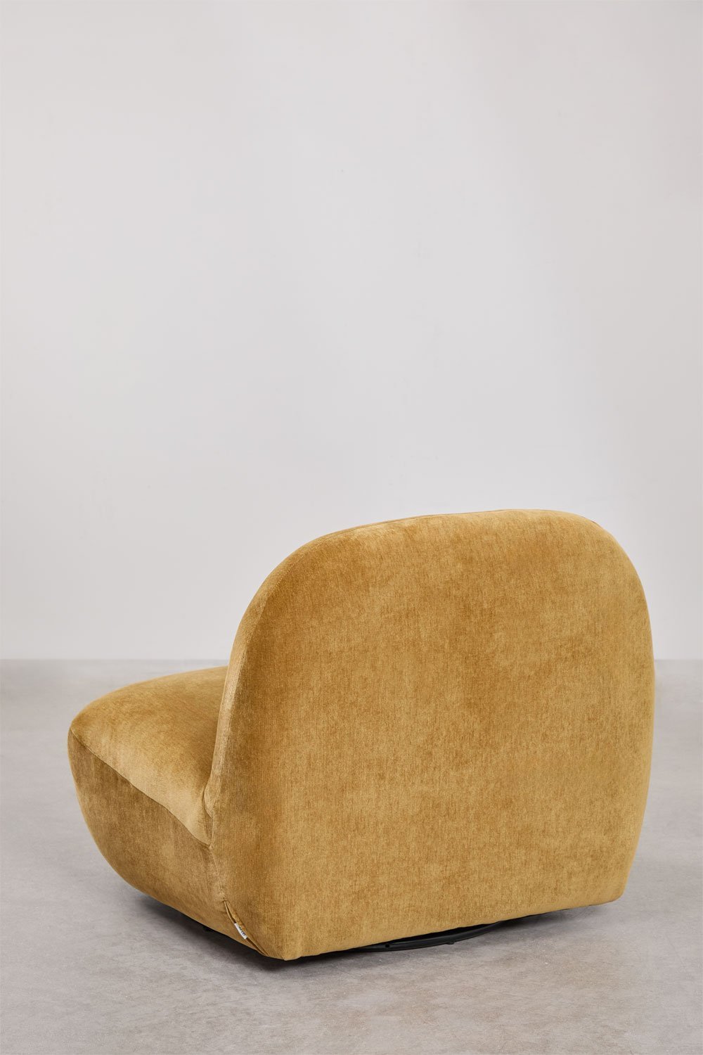 Swivel armchair in Sernin chenille, gallery image 6