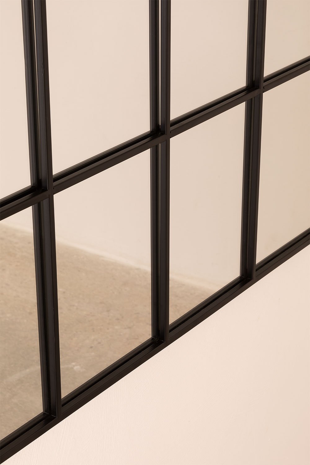 Wall mirror in metal window effect 90x135 cm Paola, gallery image 5