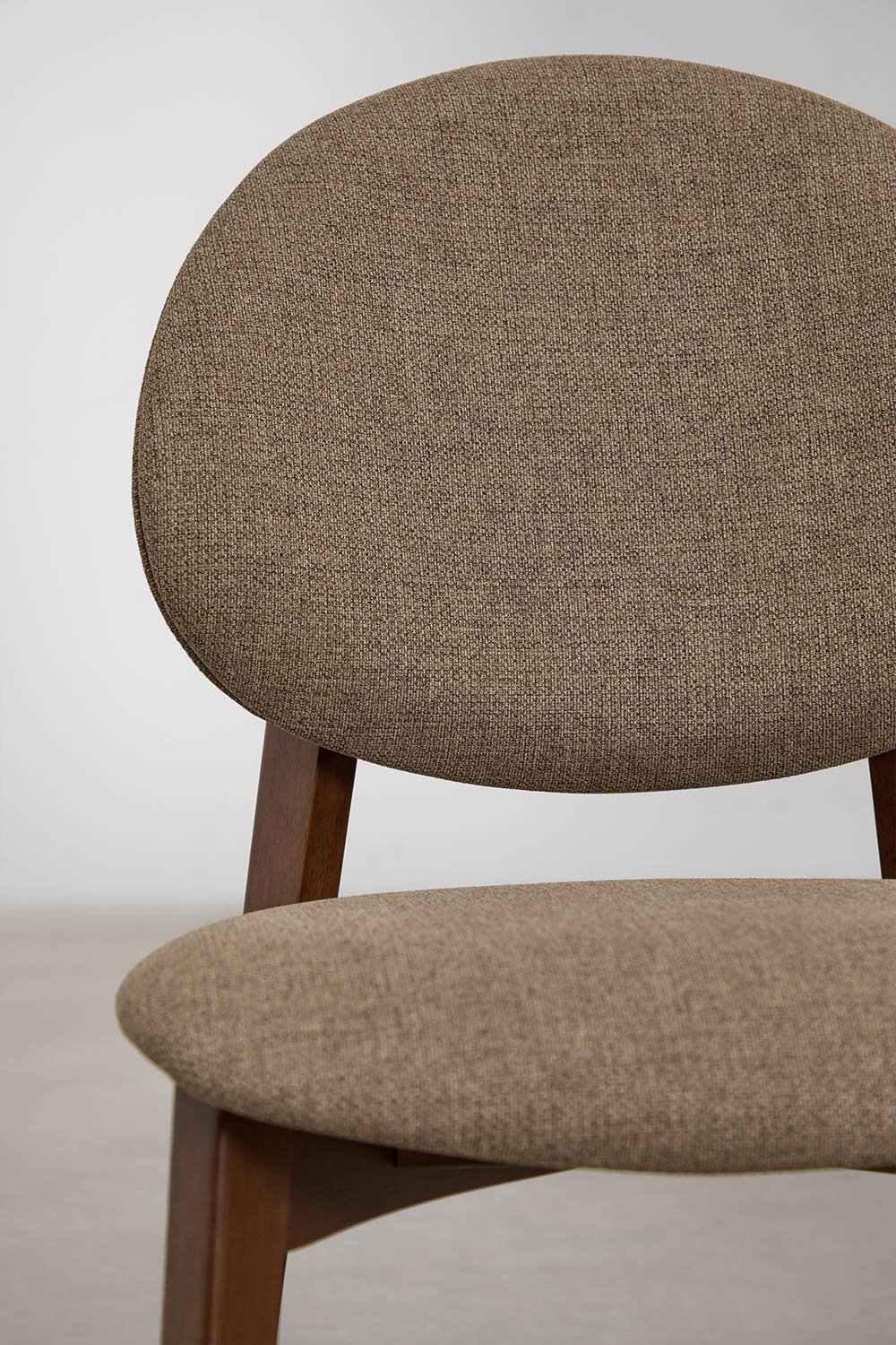 Dining chair in wood and fabric Yamena, gallery image 6