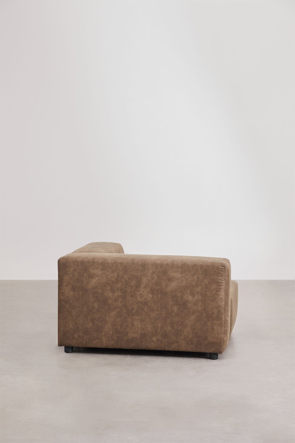Left corner module 115x113 cm with high armrest for Bruna modular sofa, gallery image 3
