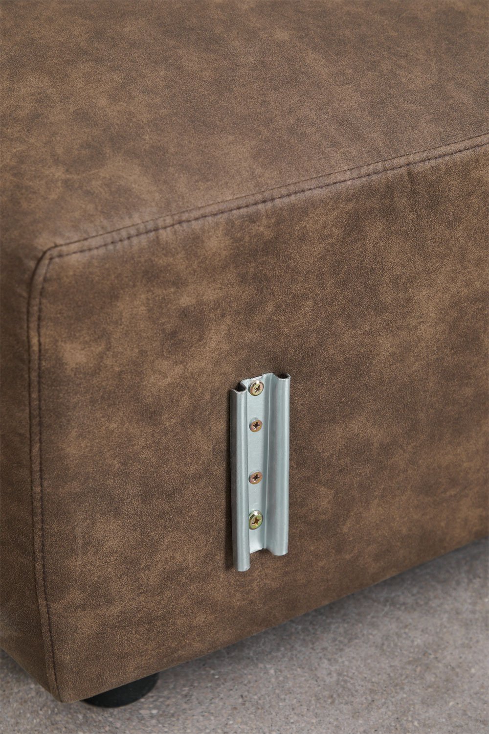 Left corner module 115x113 cm with high armrest for Bruna modular sofa, gallery image 5