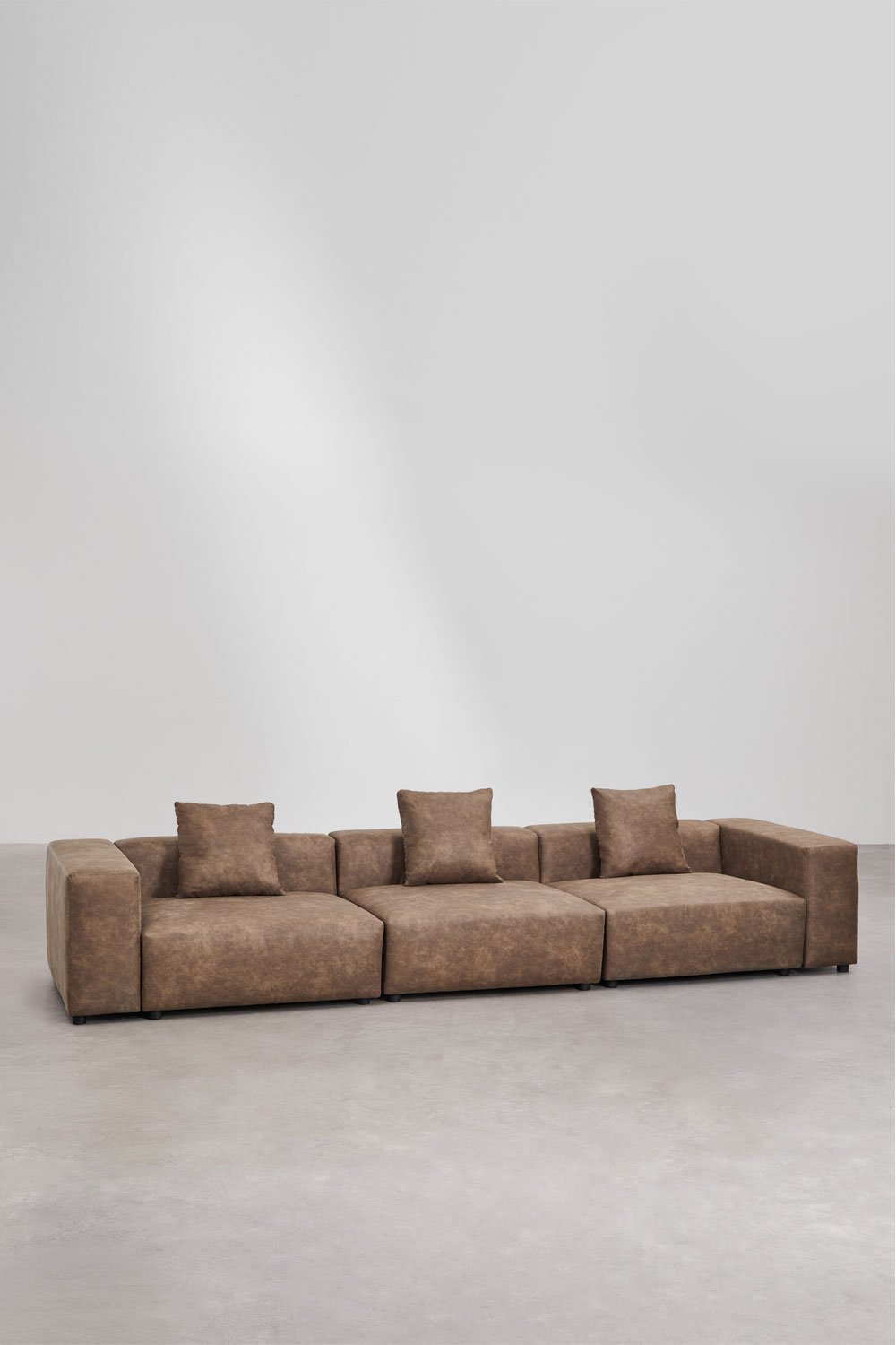 3-piece modular sofa ↔︎375 cm with high armrest Bruna, gallery image 3