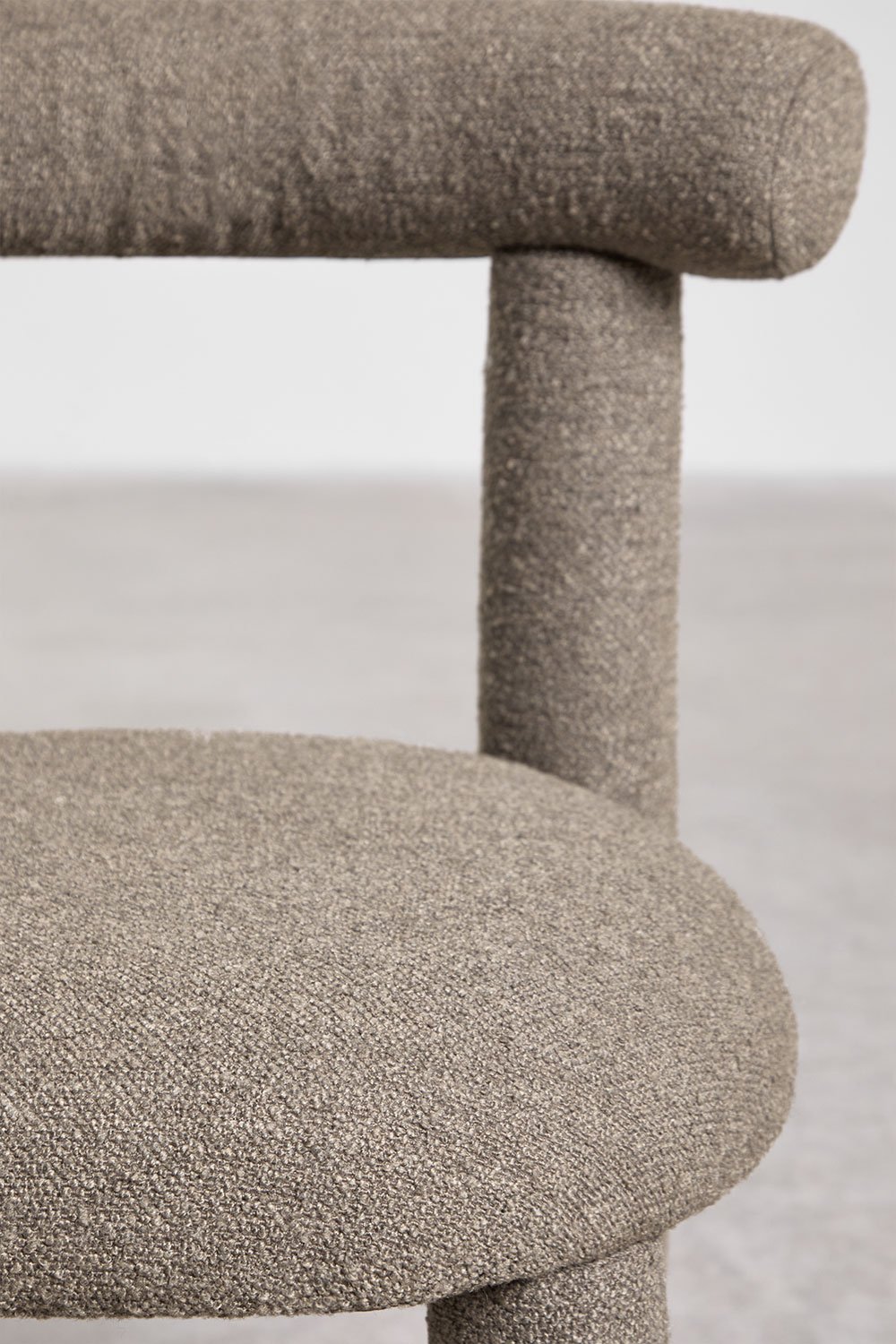 Gia bouclé fabric dining chair, gallery image 6