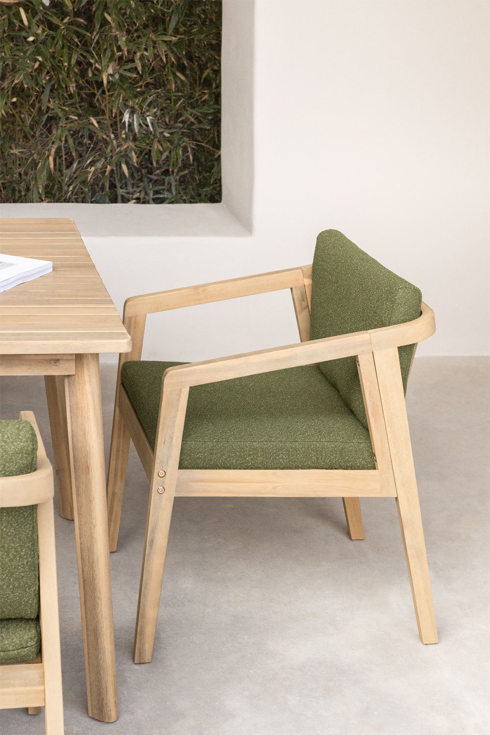 Kaela Acacia Wood Garden Chair, gallery image 1