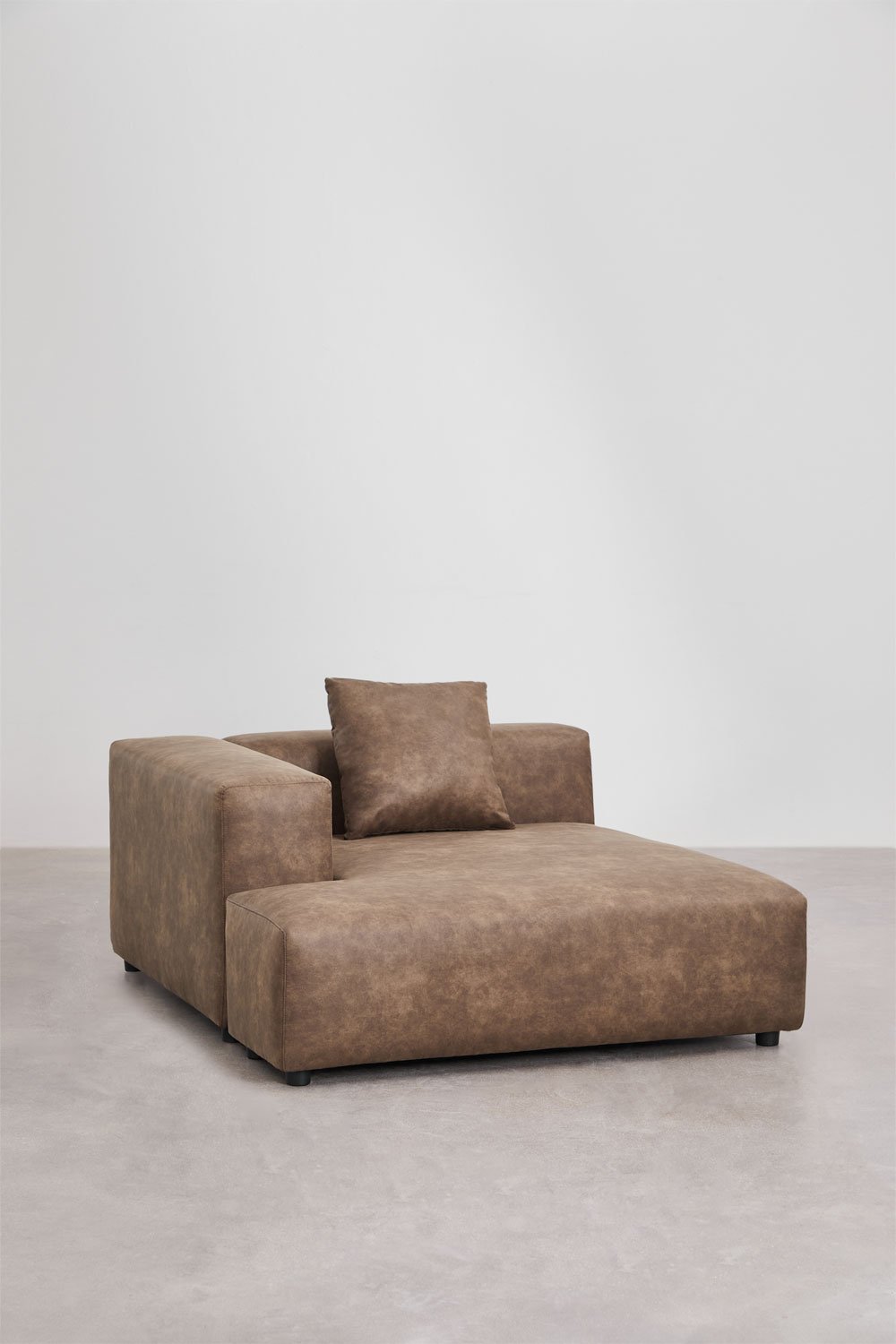 4-piece left chaise longue modular sofa ↔︎420 cm with high armrest Bruna, gallery image 7