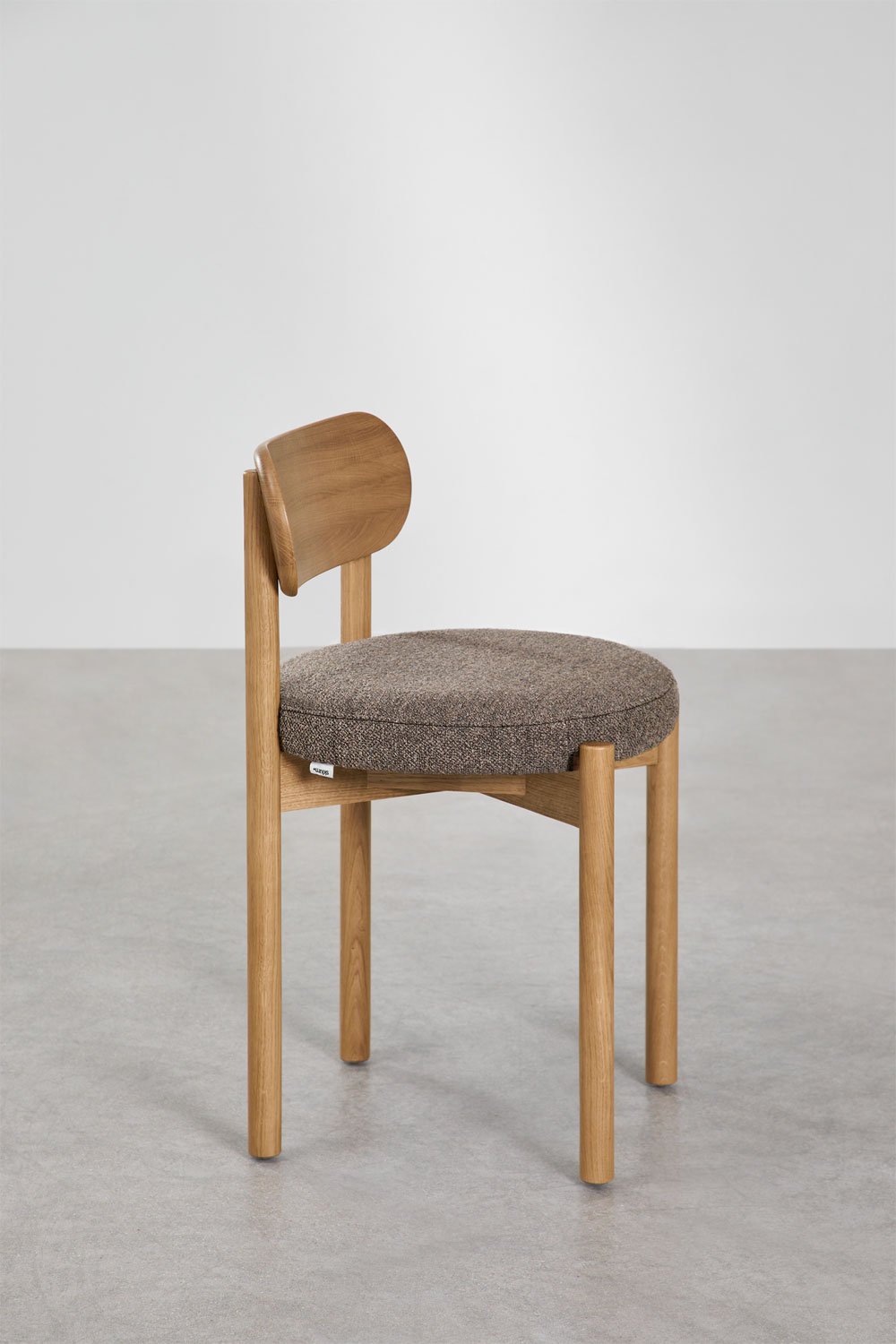 Bianca upholstered oak dining chair, gallery image 4