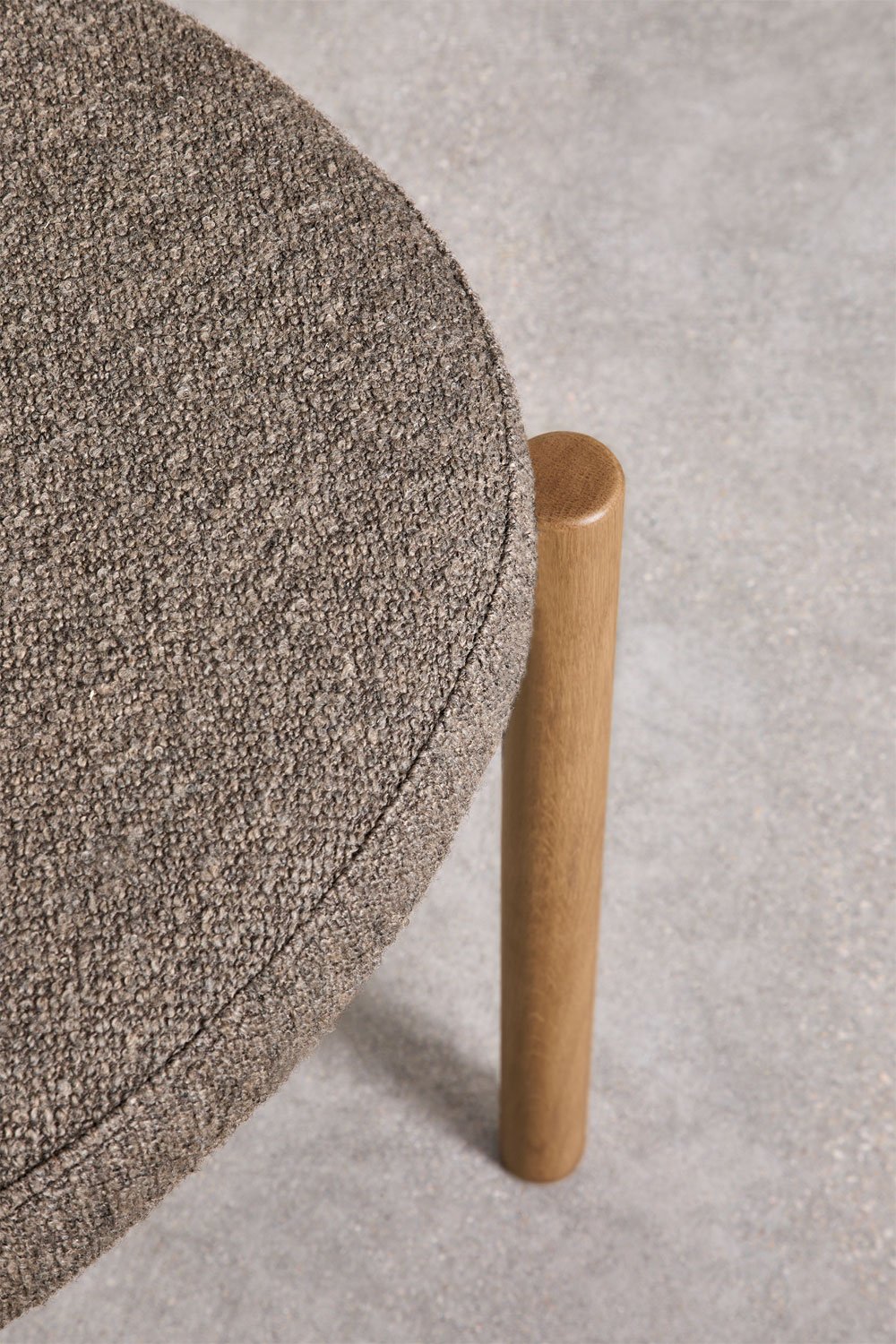 Pack of 2 Bianca upholstered oak dining chairs, gallery image 7