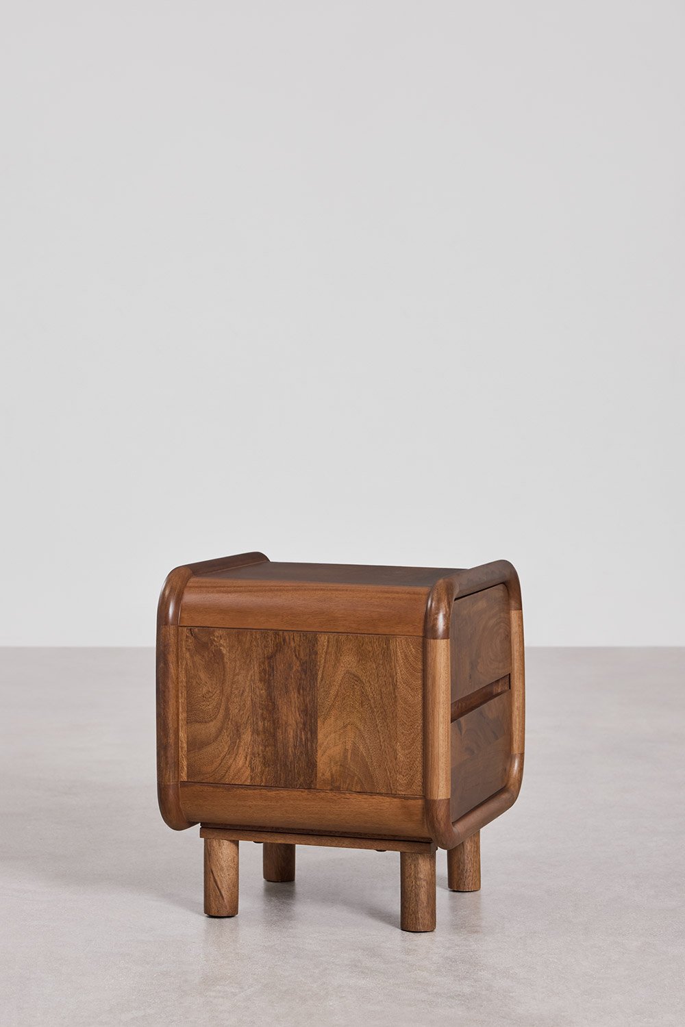 Pack of 2 bedside tables 50x43 cm in Gina mango wood, gallery image 4