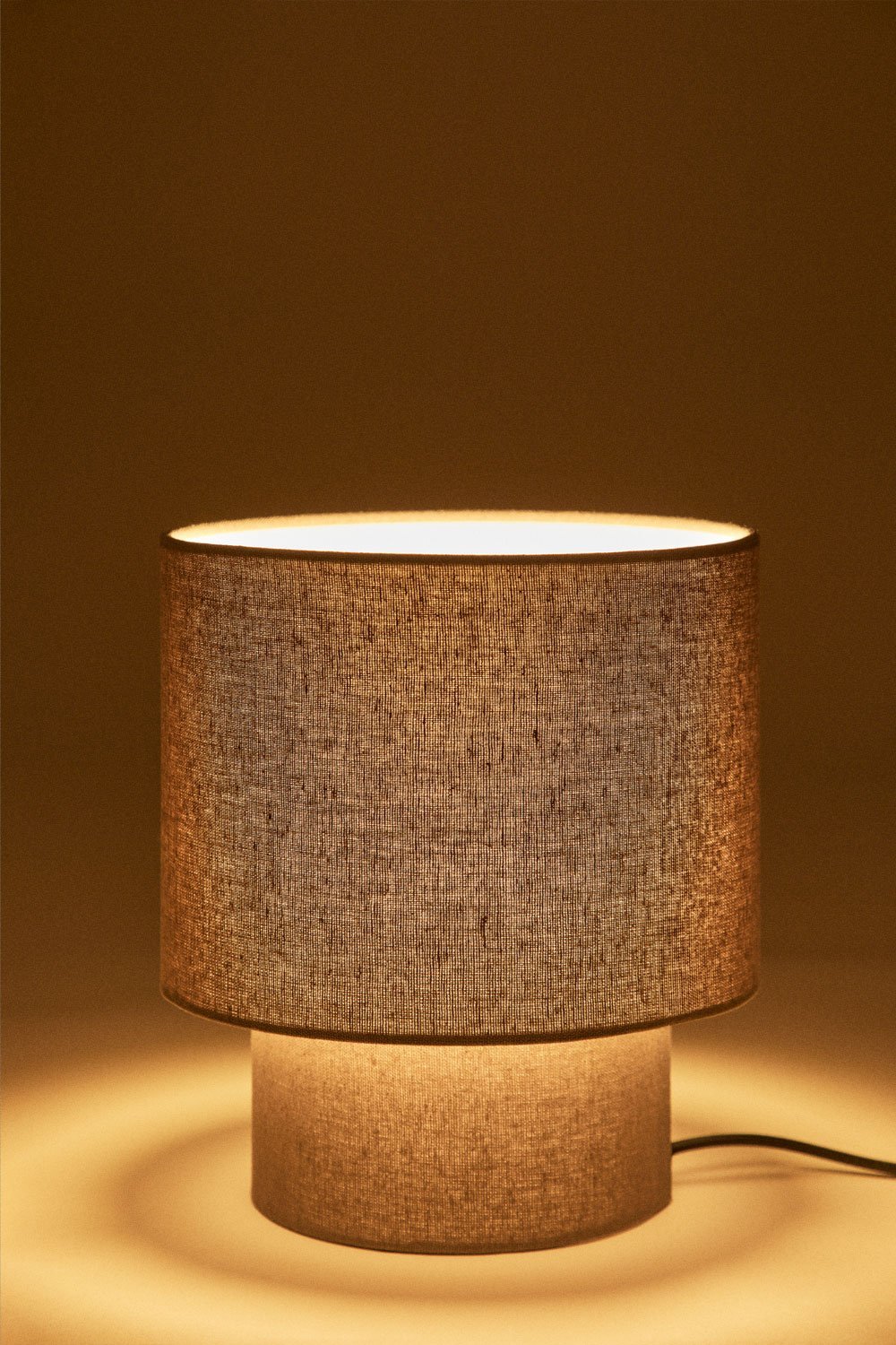 Gioura linen and iron table lamp, gallery image 3