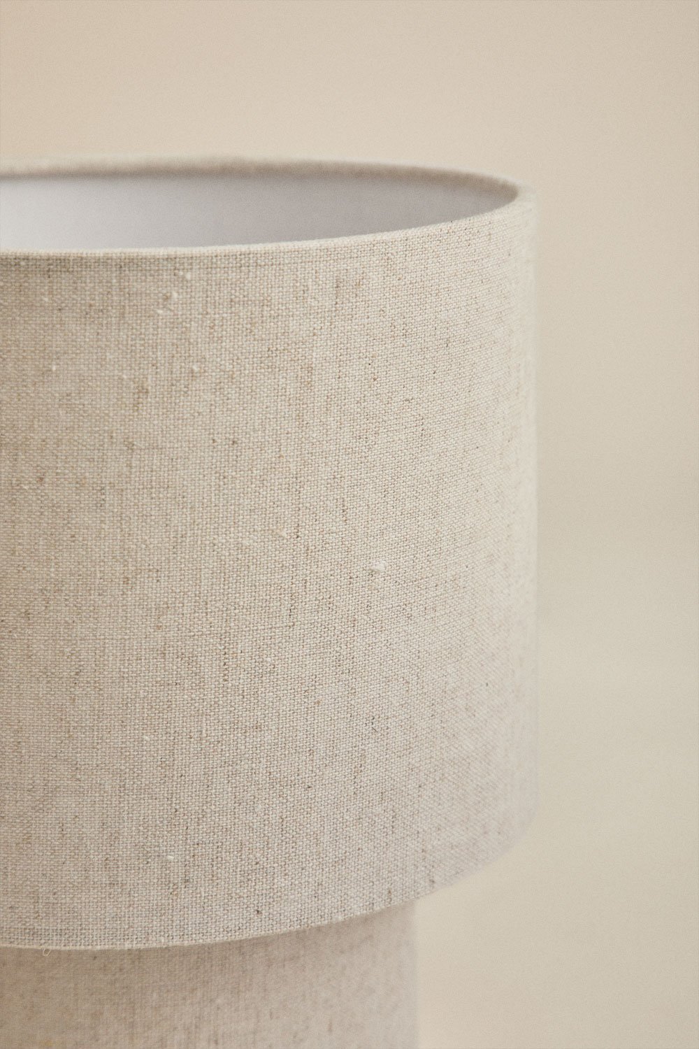 Gioura linen and iron table lamp, gallery image 4