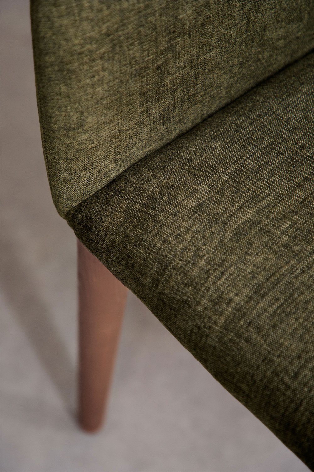 Bunia upholstered dining chair with armrests, gallery image 2